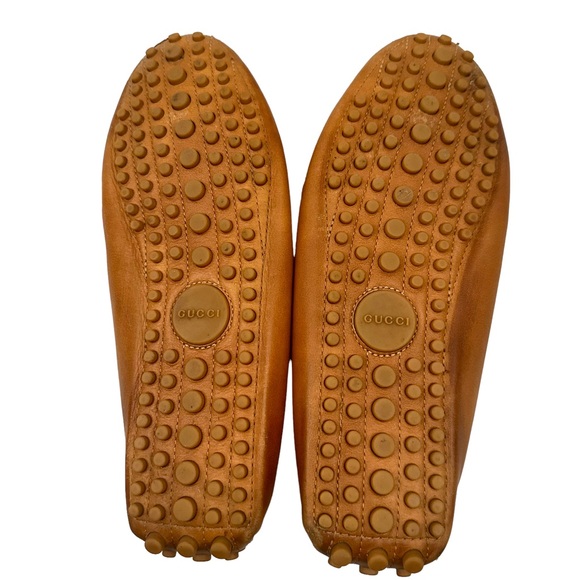 GUCCI Damo Horsebit Leather Driving Loafers - Picture 10 of 12